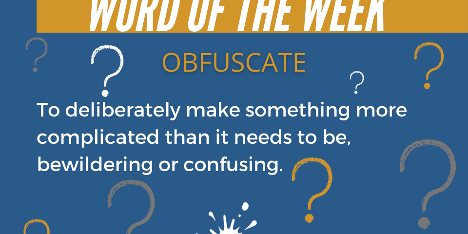Work of the Week: Obfuscate